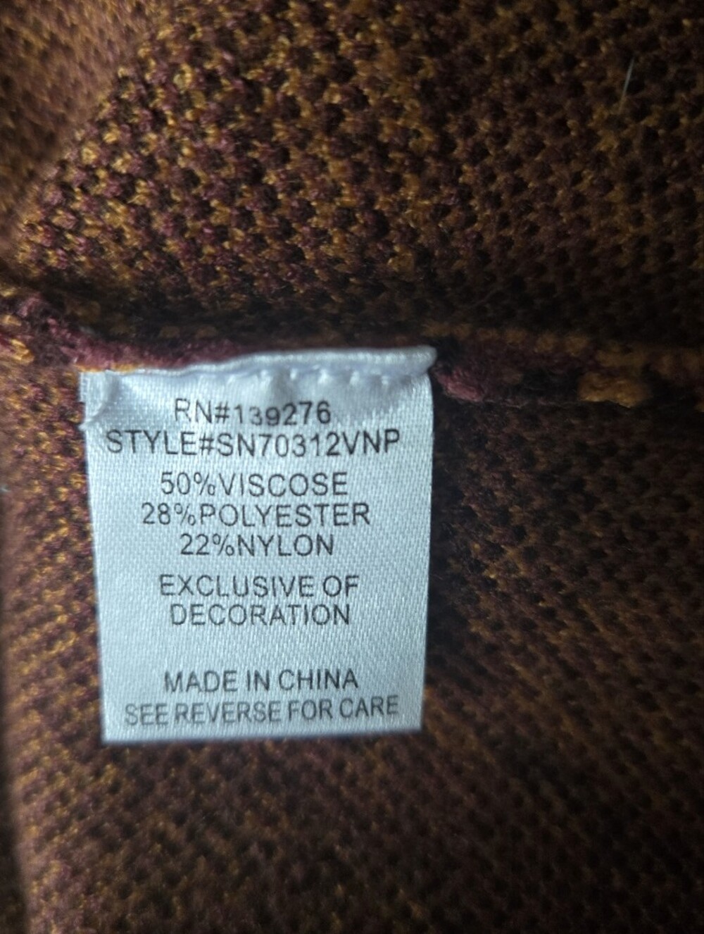 Paisley Crewneck Sweater - Raspberry - Picture 6 of 7